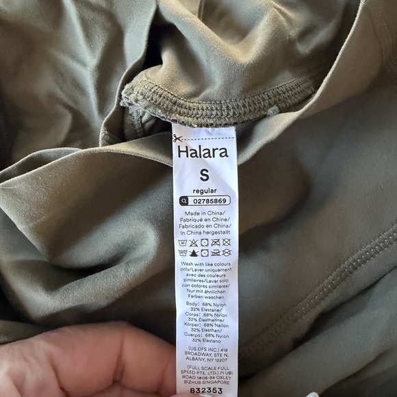 NWT HALARA ultrasculpt Women's High-Waisted Flare Leggings - green new sz S - Picture 6 of 6